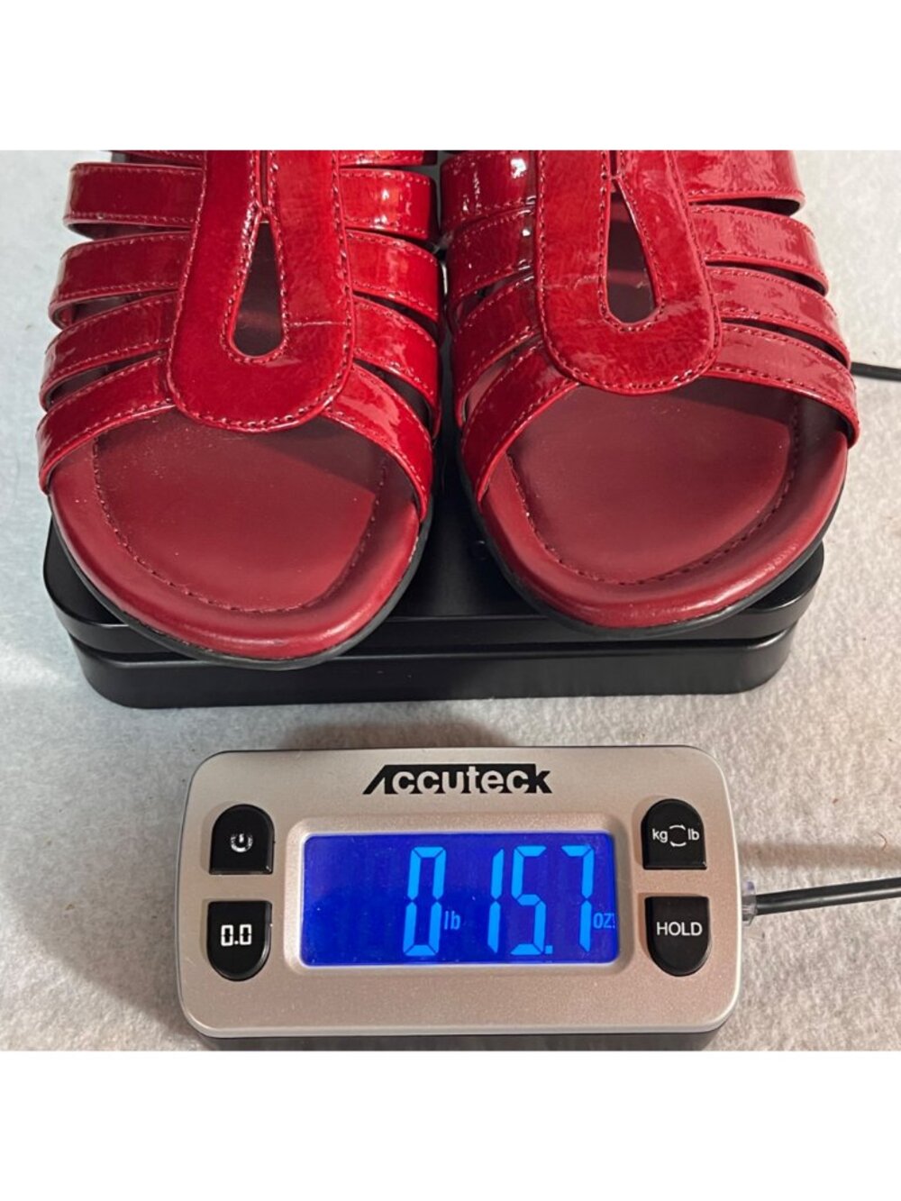 Hannah Comfort Red Slip-On Sandals With Cutout Strap Design Womens Shoes Size 6M - Picture 12 of 12
